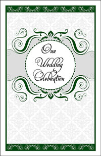 Wedding Program Cover Template 13C - Graphic 6